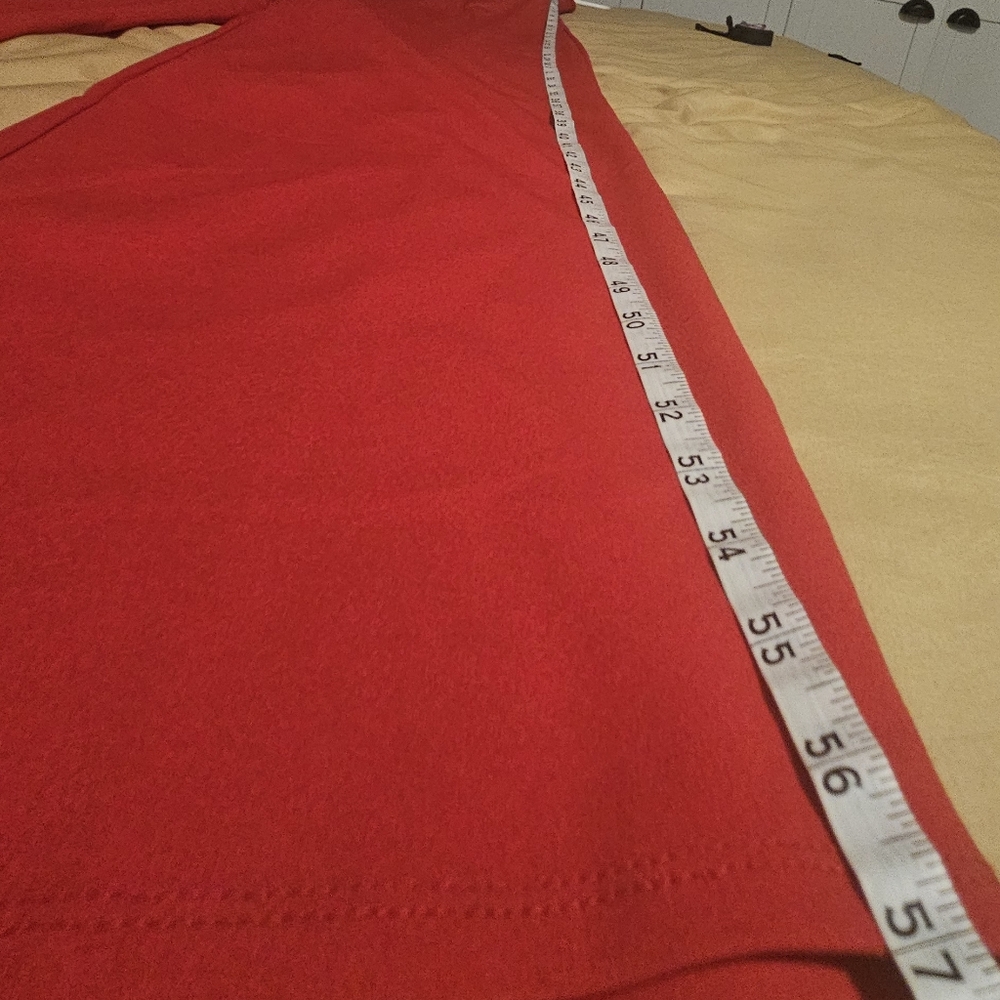 Small Candy Apple Red Spandex/Polyester Jumpsuit - image 7